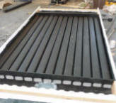 downspout solar air heating collector