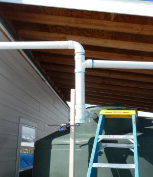 rain water system collection plumbing