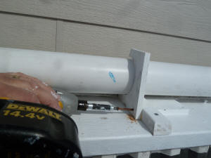 rain water collection -- pipe clamps