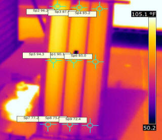 downspout collector thermal image