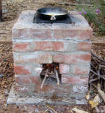 brick rocket stove from RootSimple.com