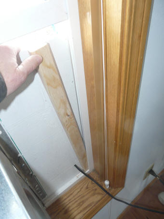 installing diy blower door