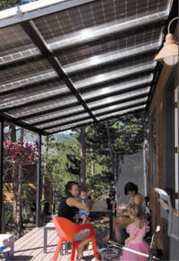 bifacial PV shade structures