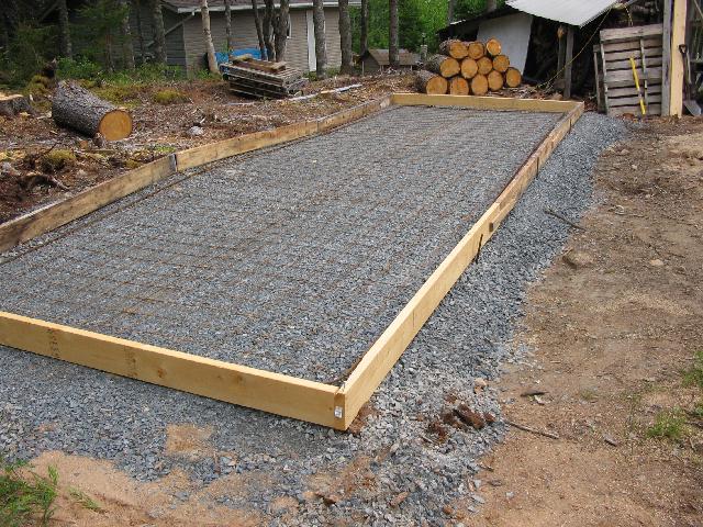 How To Concrete Slab For Shed Small Plastic Storage ...