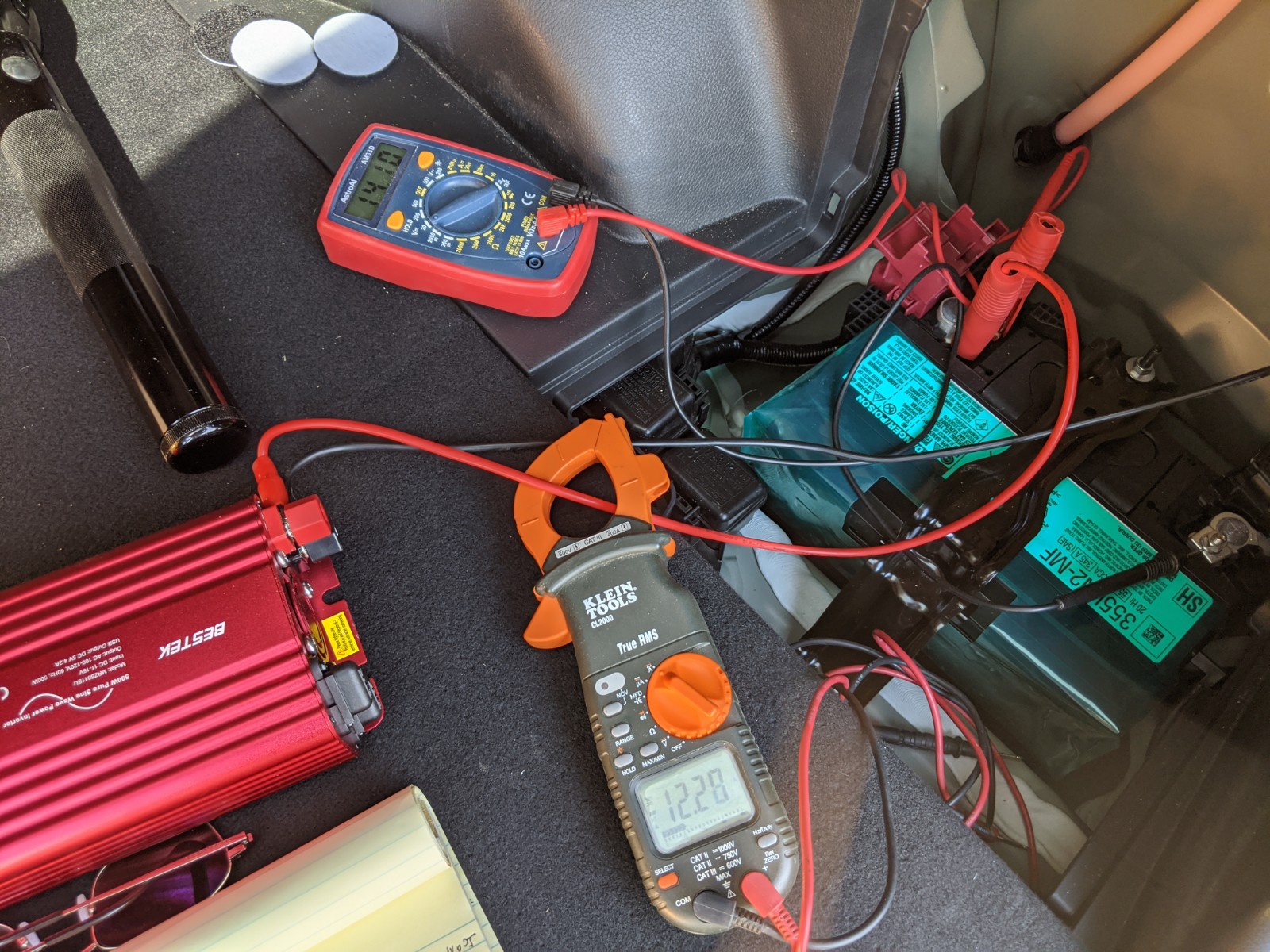 Emergency power - testing inverter setup