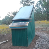 a solar heated loo