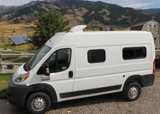 camper van used in heat loss calc