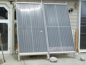 solar air heating collector test