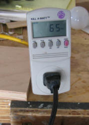 Kill-A-Watt power consumption meter 